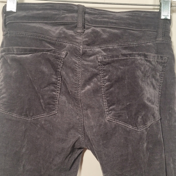 J Brand for Theory Super Skinny Mercury Jeans in grey velour US 23 - Picture 2 of 13
